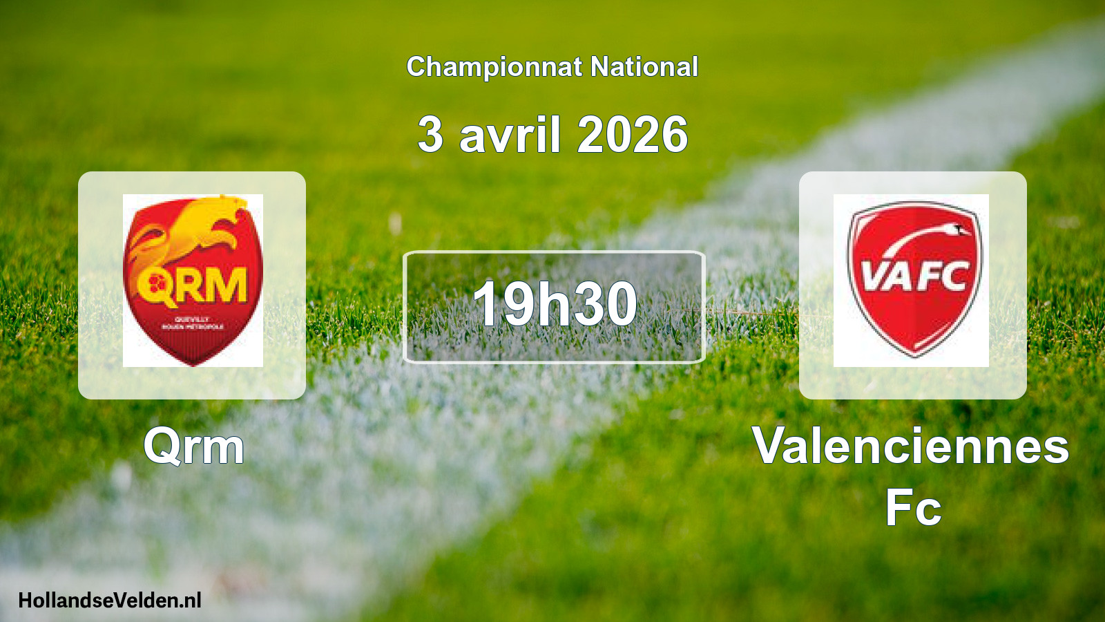 Scheduled Match: Qrm - Valenciennes Fc (3 April 2026)