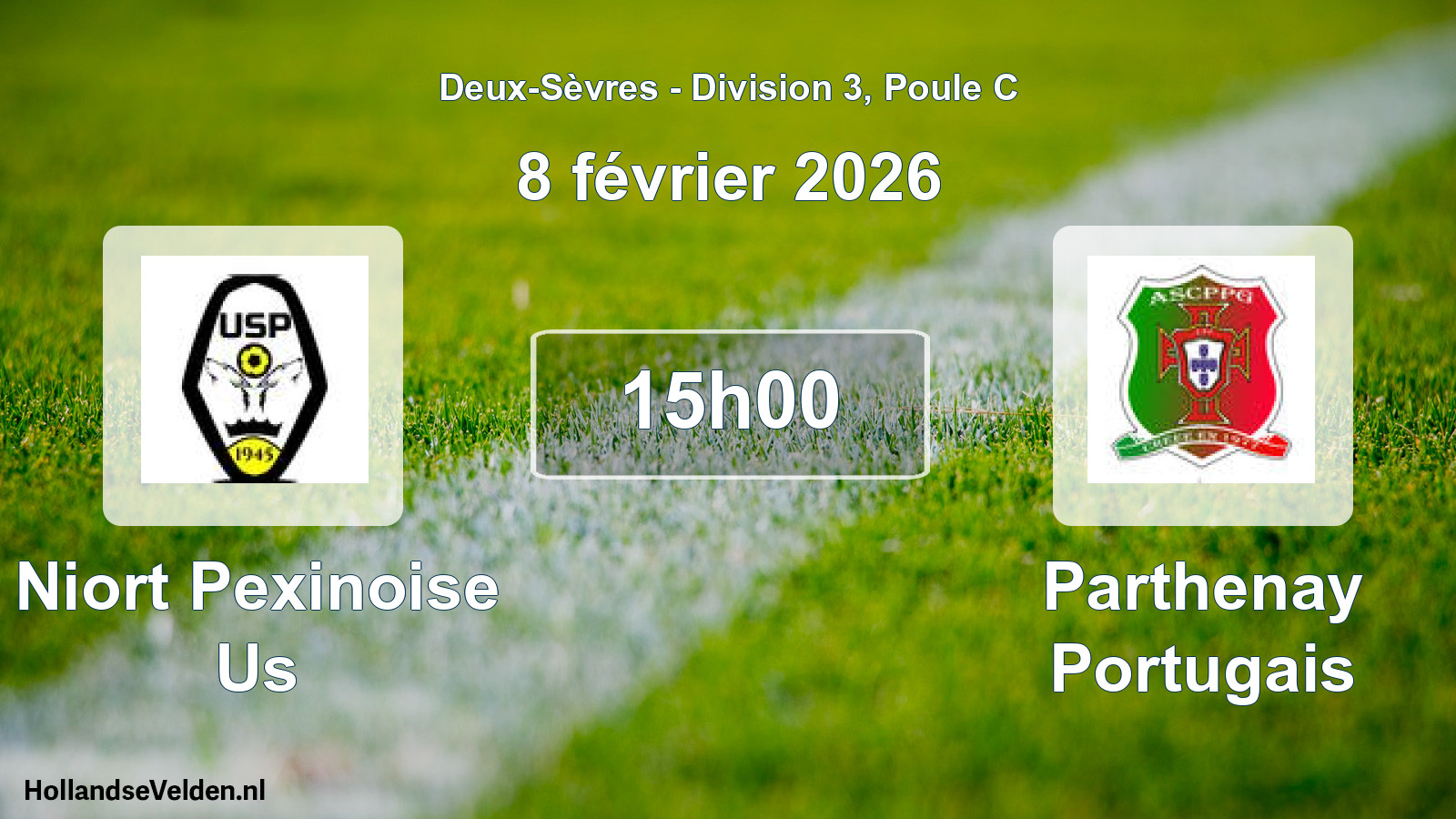 Geplande wedstrijd: Niort Pexinoise Us - Parthenay Portugais (8 février 2026)