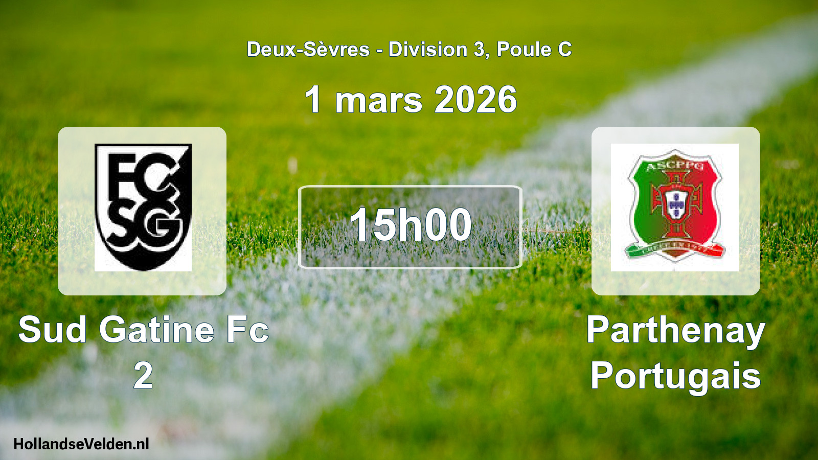 Geplande wedstrijd: Sud Gatine Fc 2 - Parthenay Portugais (1 maart 2026)
