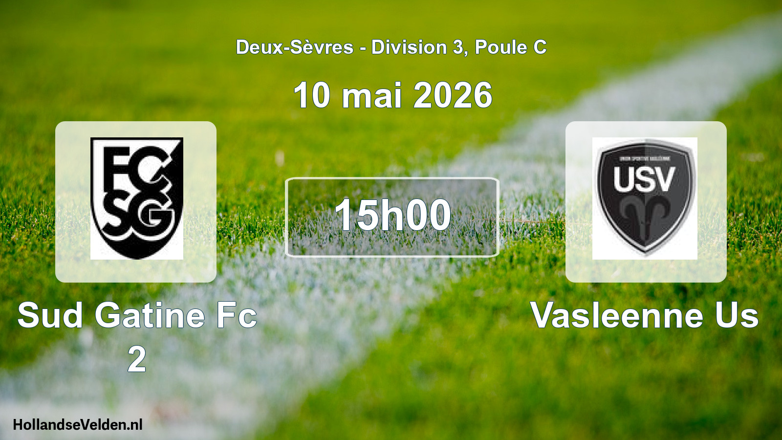 Geplande wedstrijd: Sud Gatine Fc 2 - Vasleenne Us (10 mei 2026)
