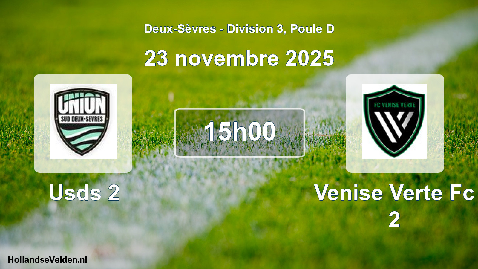 Geplande wedstrijd: Usds 2 - Venise Verte Fc 2 (23 novembre 2025)