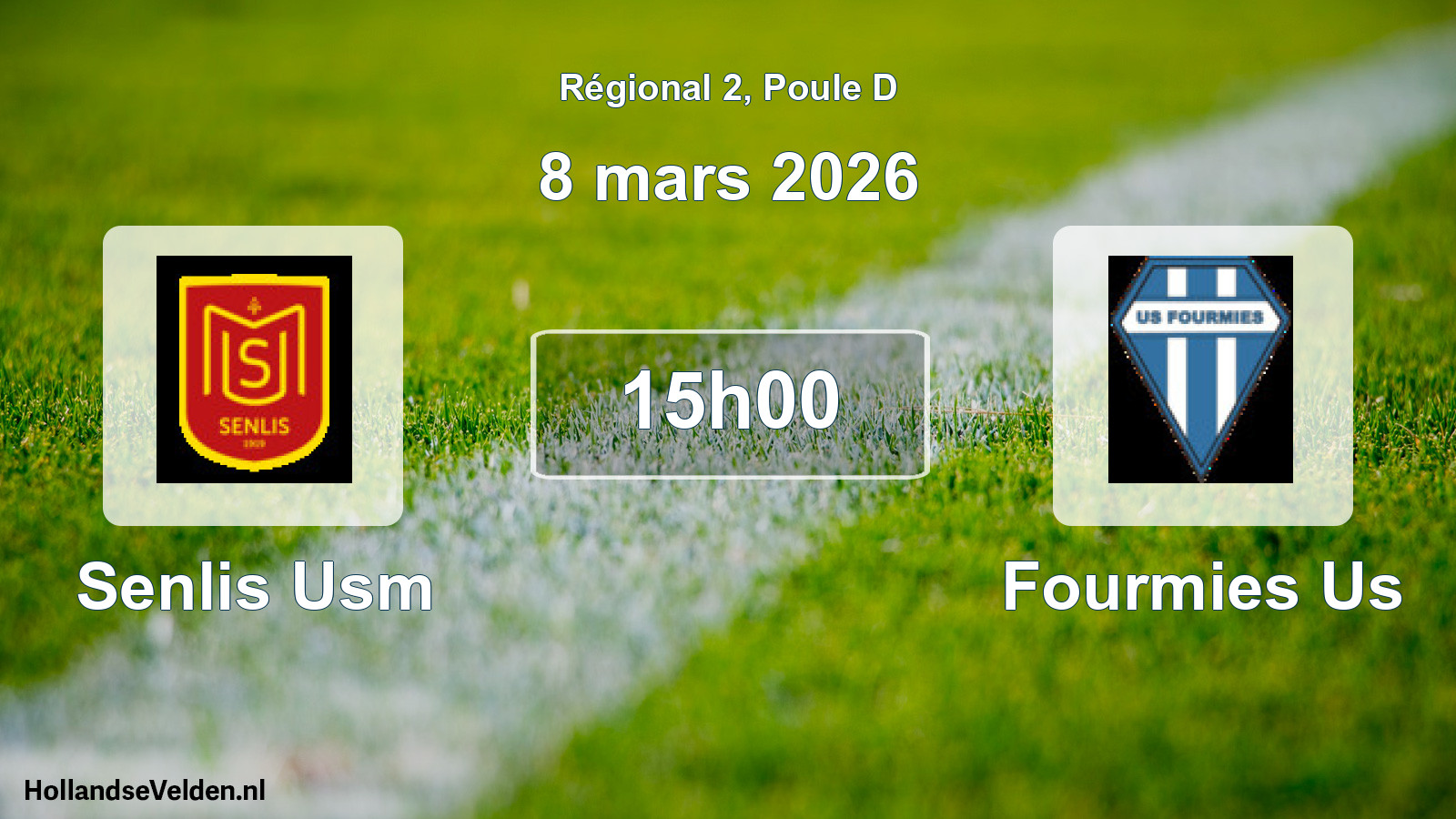 Geplande wedstrijd: Senlis Usm - Fourmies Us (8 mars 2026)