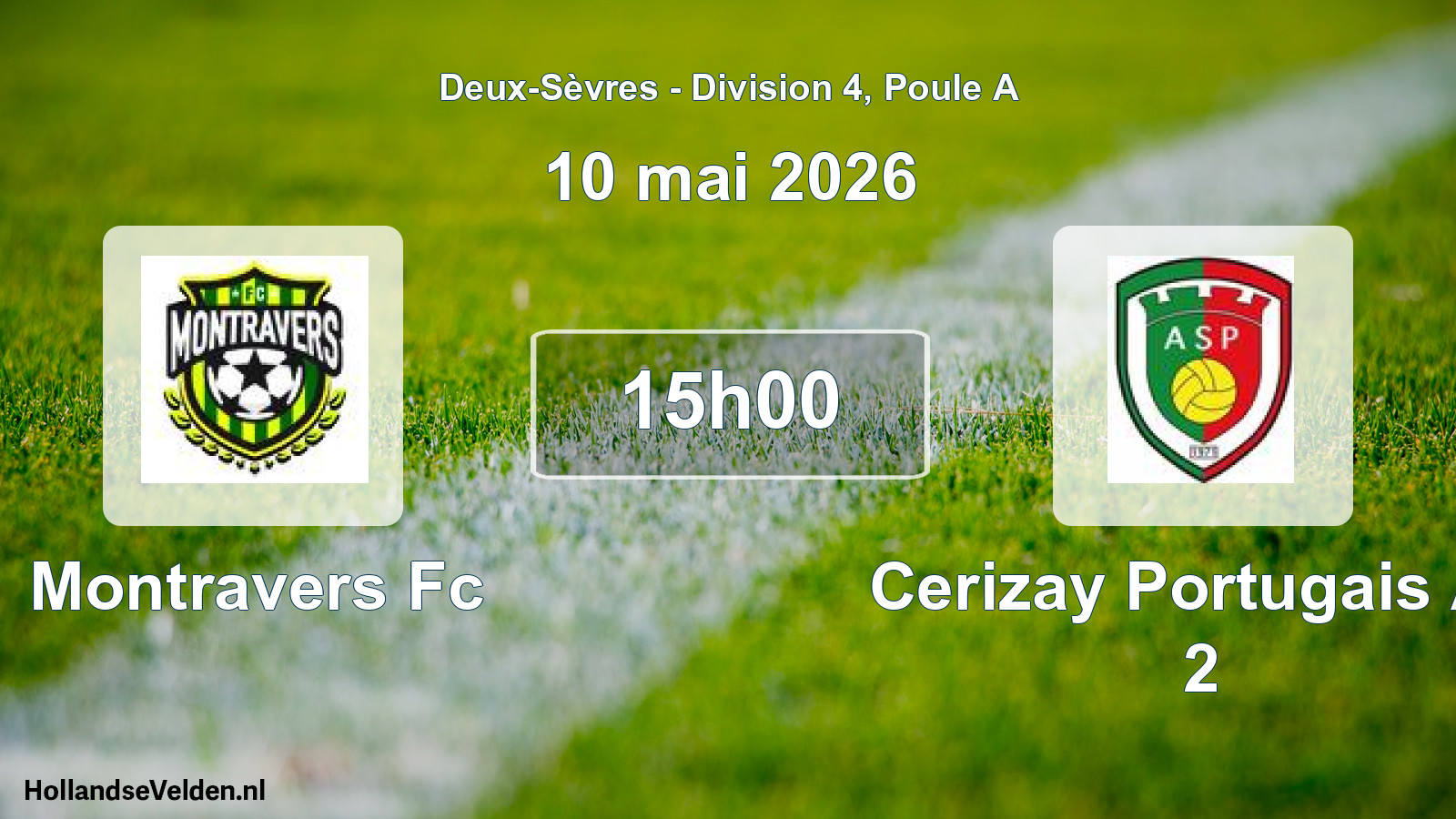 Scheduled Match: Montravers Fc - Cerizay Portugais As 2 (10 May 2026)