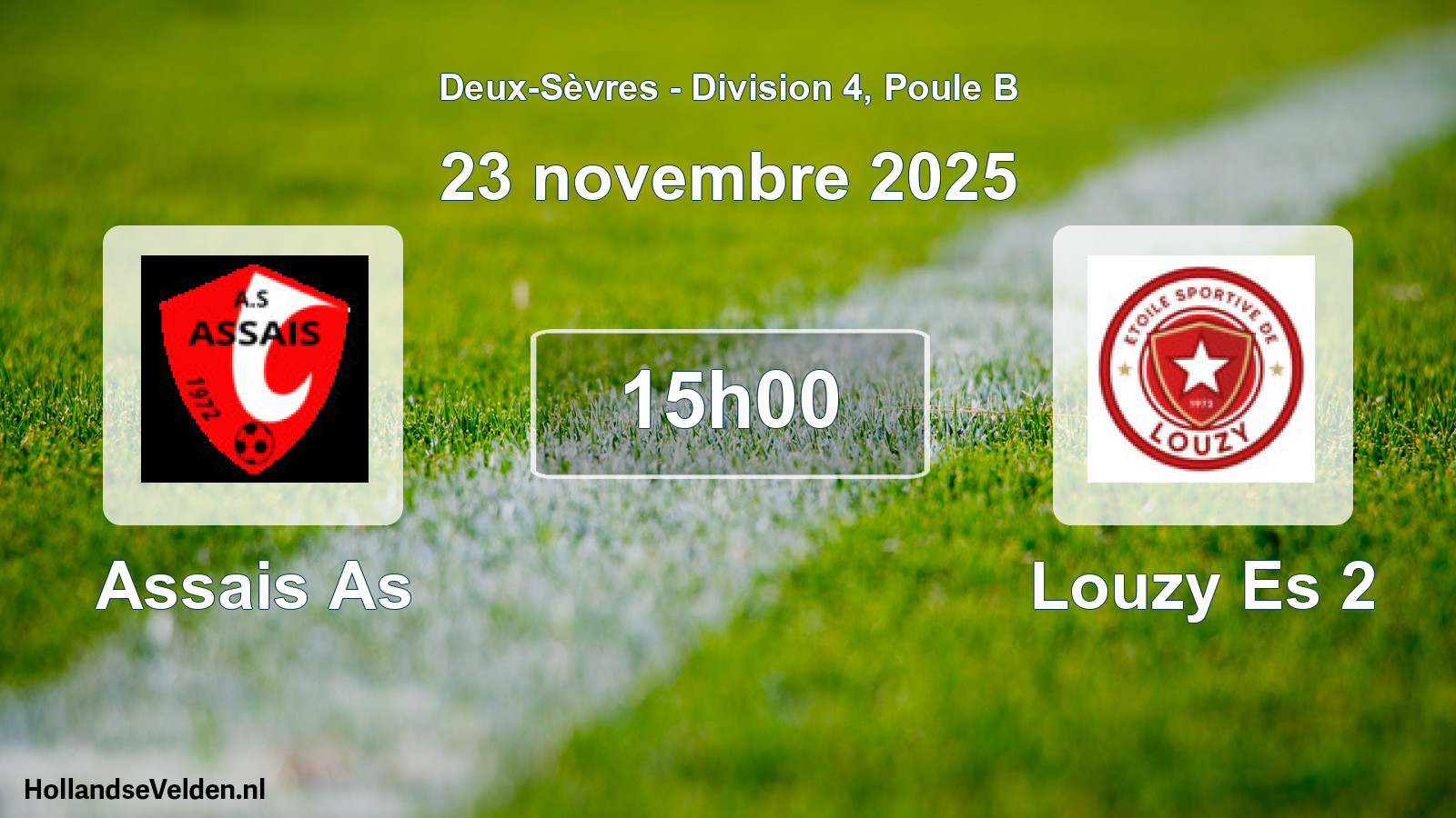 Geplande wedstrijd: Assais As - Louzy Es 2 (23 novembre 2025)