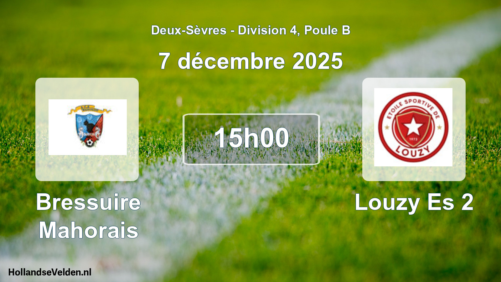 Geplande wedstrijd: Bressuire Mahorais - Louzy Es 2 (7 décembre 2025)