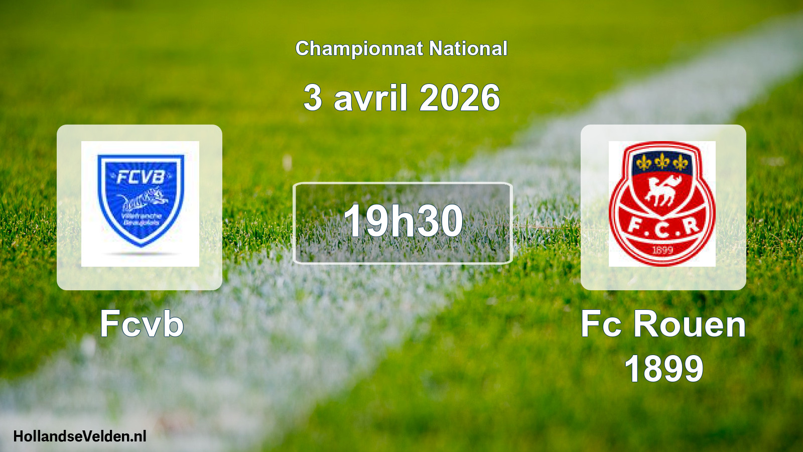 Scheduled Match: Fcvb - Fc Rouen 1899 (3 April 2026)