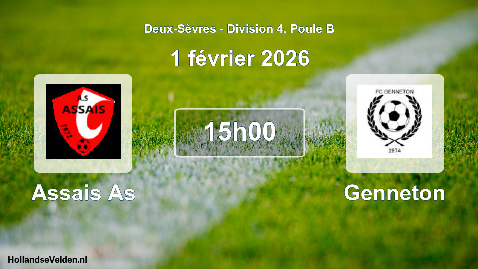 Geplande wedstrijd: Assais As - Genneton (1 février 2026)