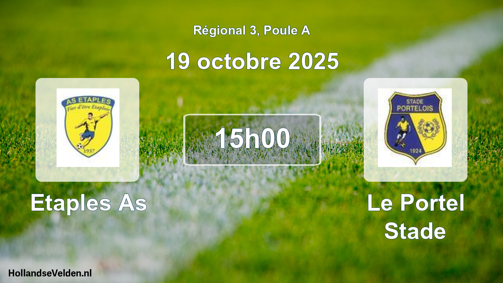 Scheduled Match: Etaples As - Le Portel Stade (19 October 2025)