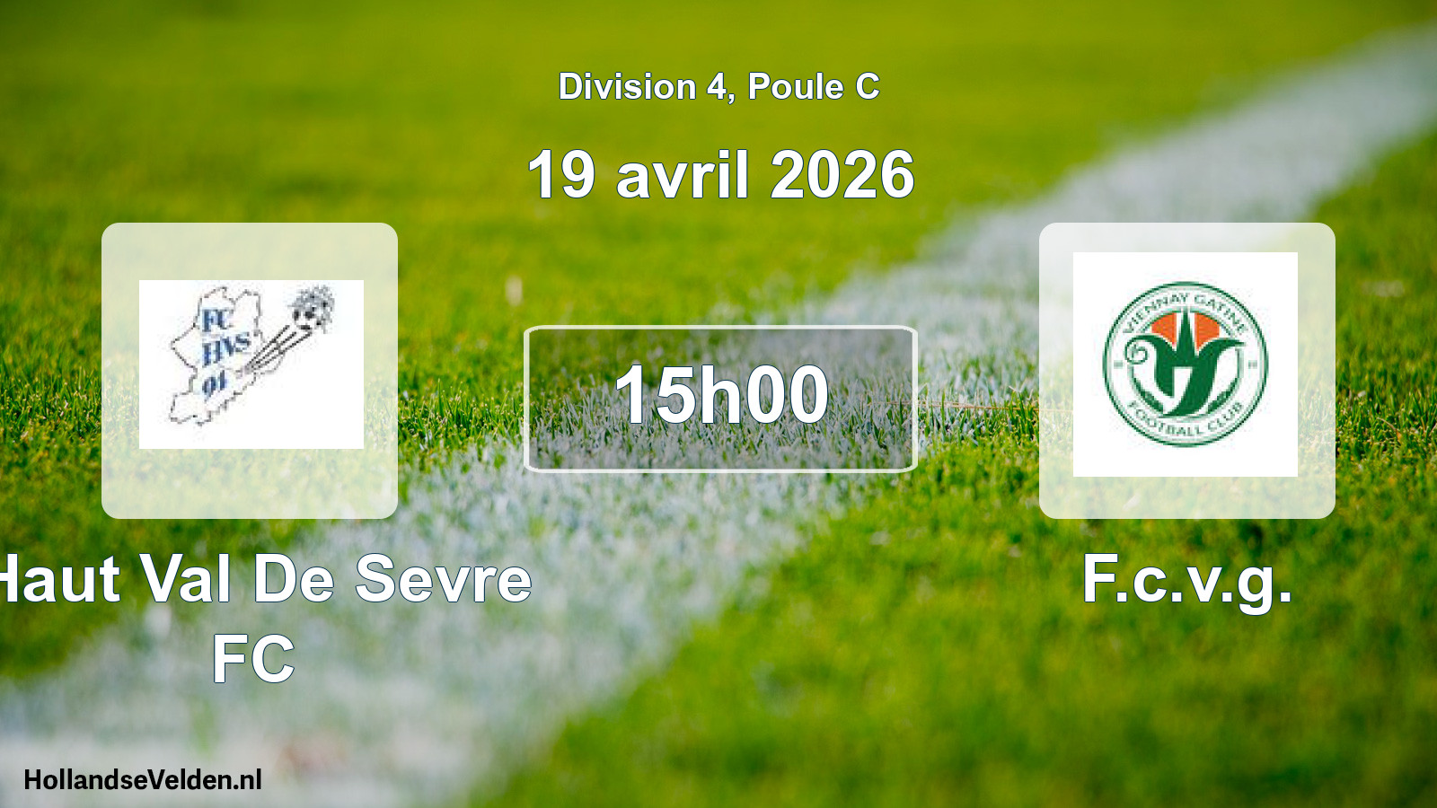Scheduled Match: Haut Val De Sevre FC - F.c.v.g. (19 April 2026)
