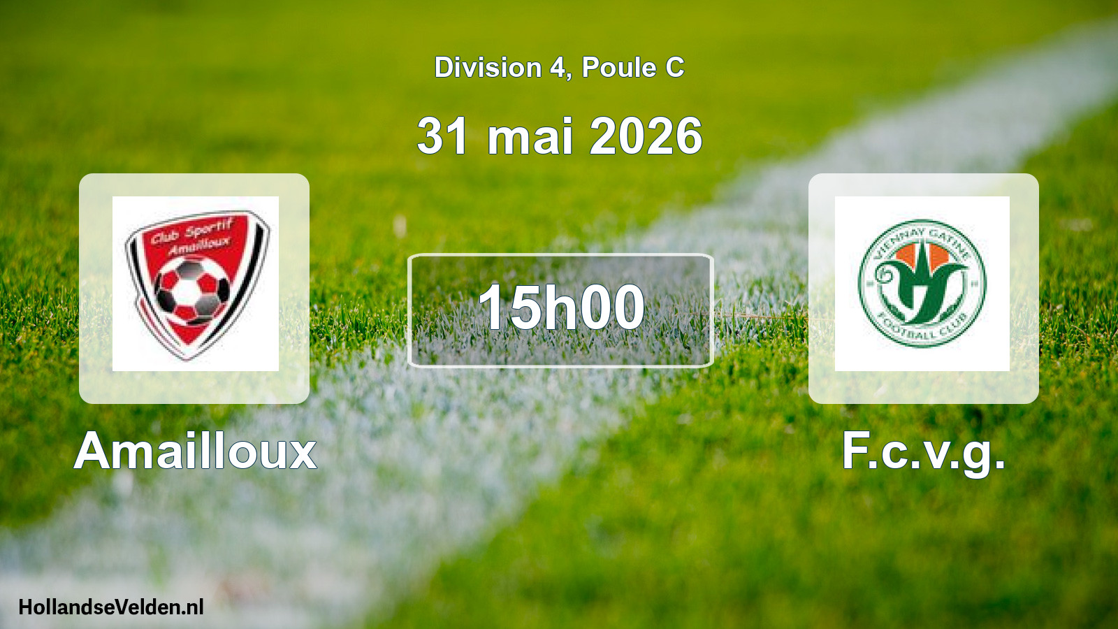 Match programmé: Amailloux - F.c.v.g. (31 mai 2026)