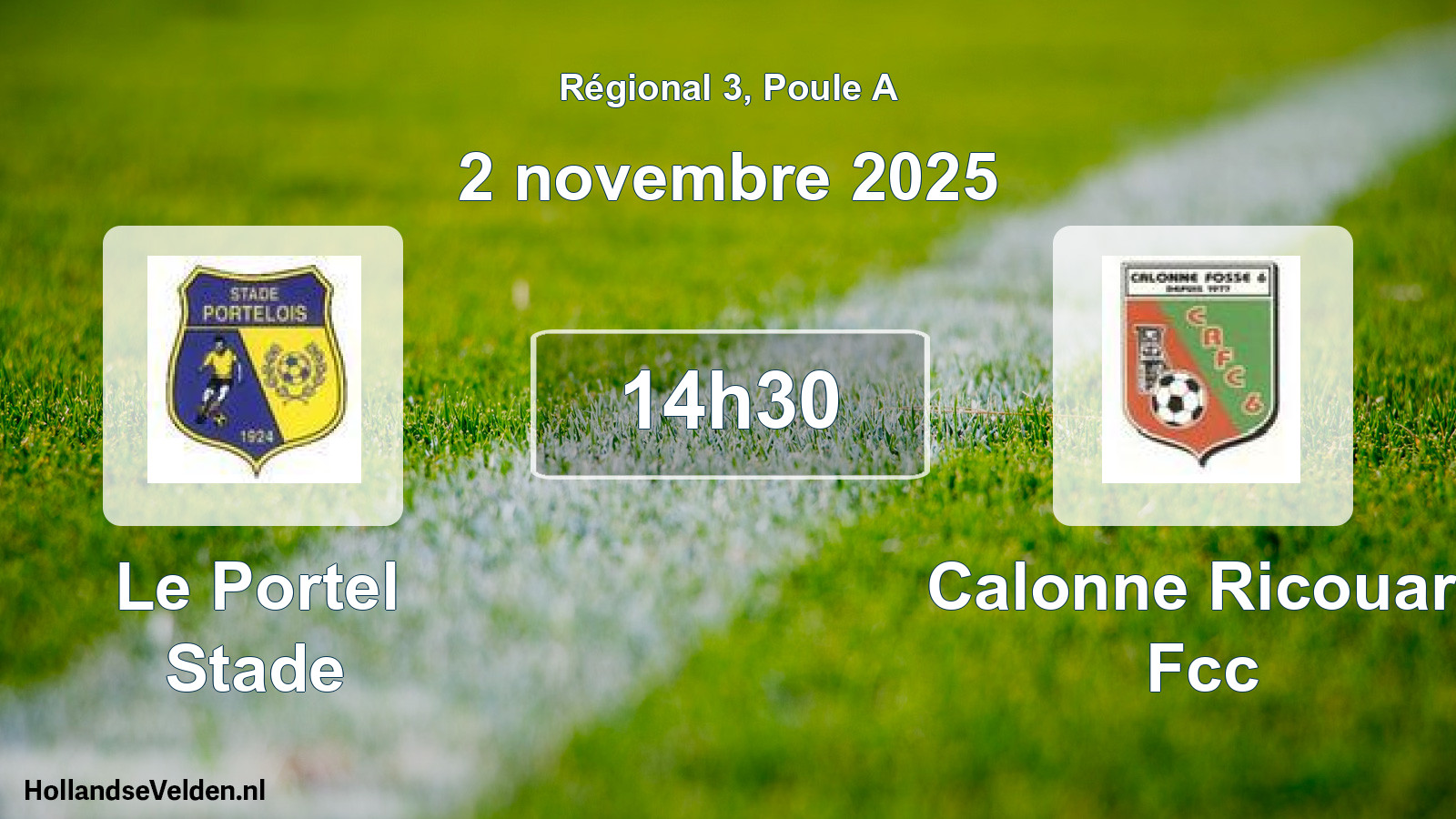 Geplande wedstrijd: Le Portel Stade - Calonne Ricouart Fcc (2 novembre 2025)