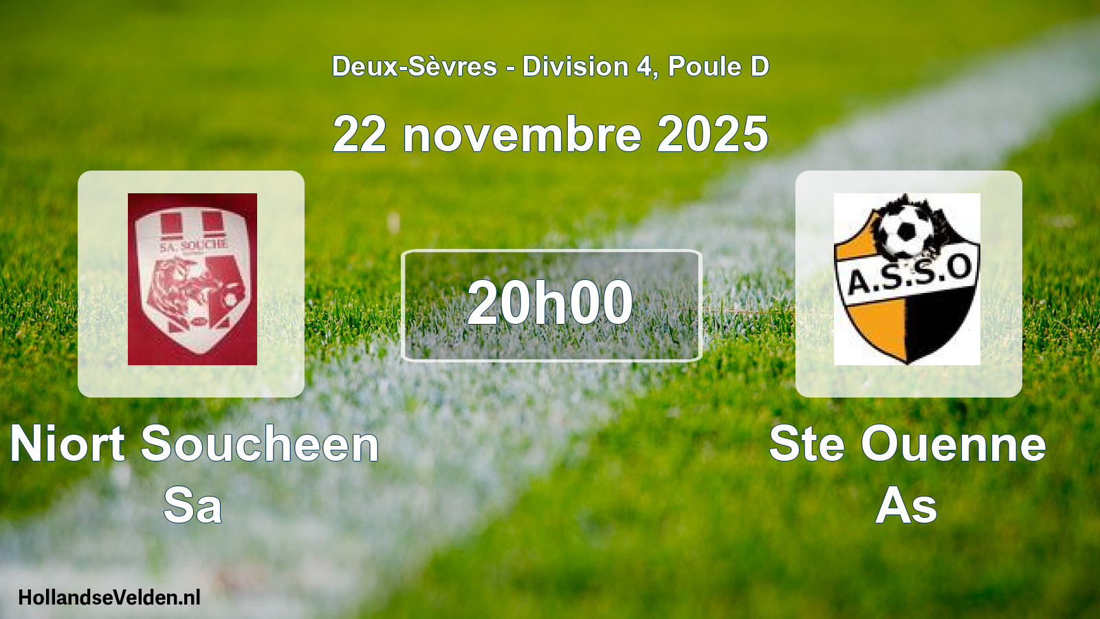 Geplande wedstrijd: Niort Soucheen Sa - Ste Ouenne As (22 novembre 2025)