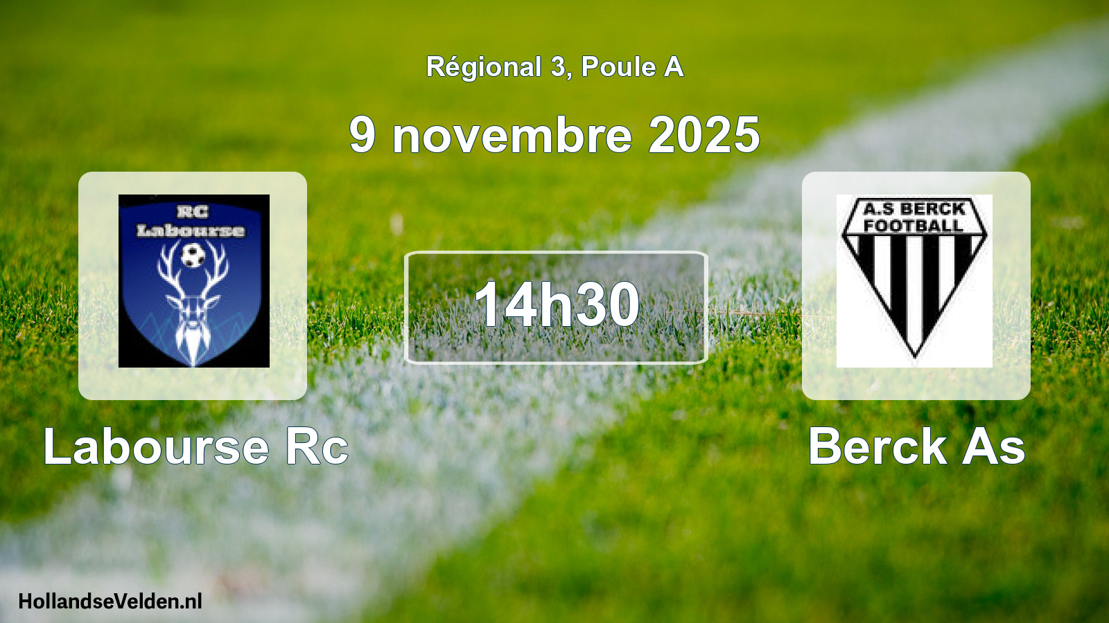Scheduled Match: Labourse Rc - Berck As (9 November 2025)