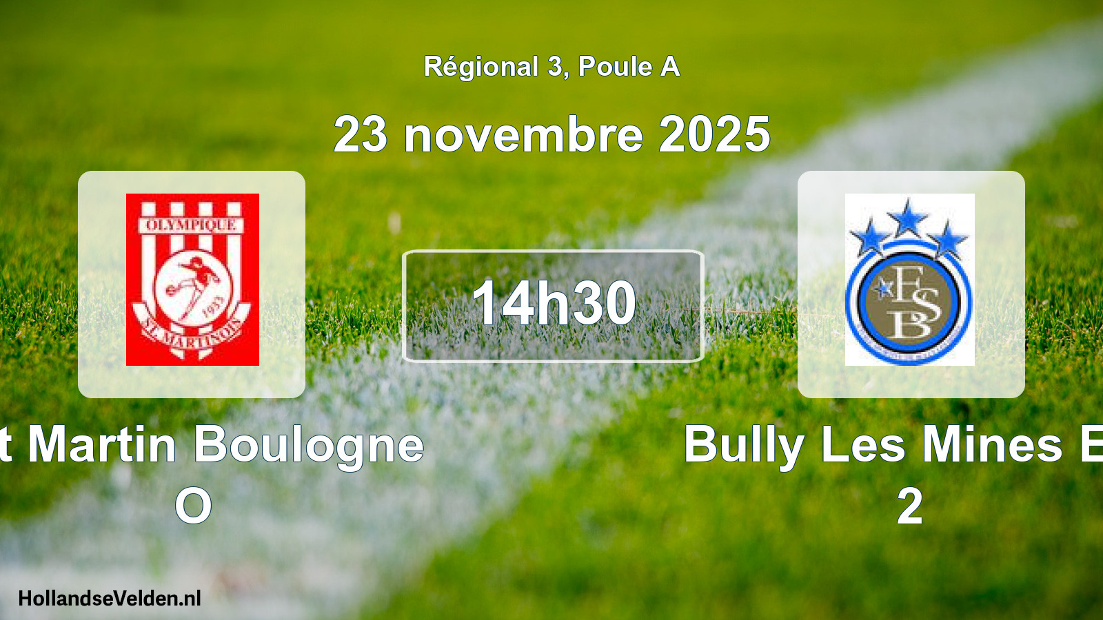 Geplande wedstrijd: St Martin Boulogne O - Bully Les Mines Es 2 (23 novembre 2025)