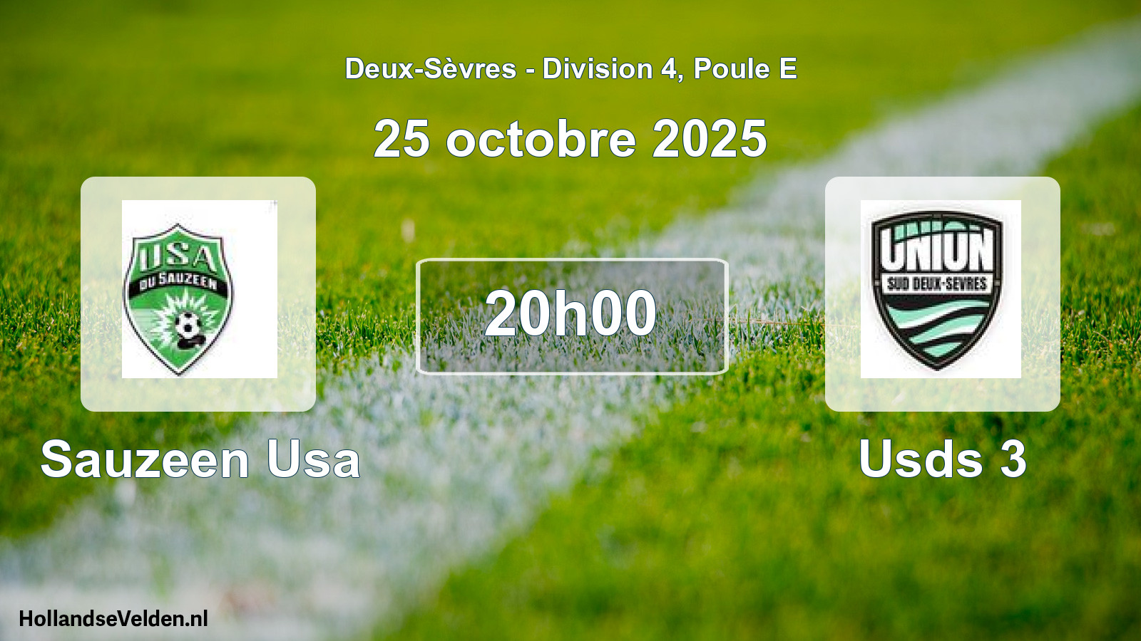 Geplande wedstrijd: Sauzeen Usa - Usds 3 (25 octobre 2025)