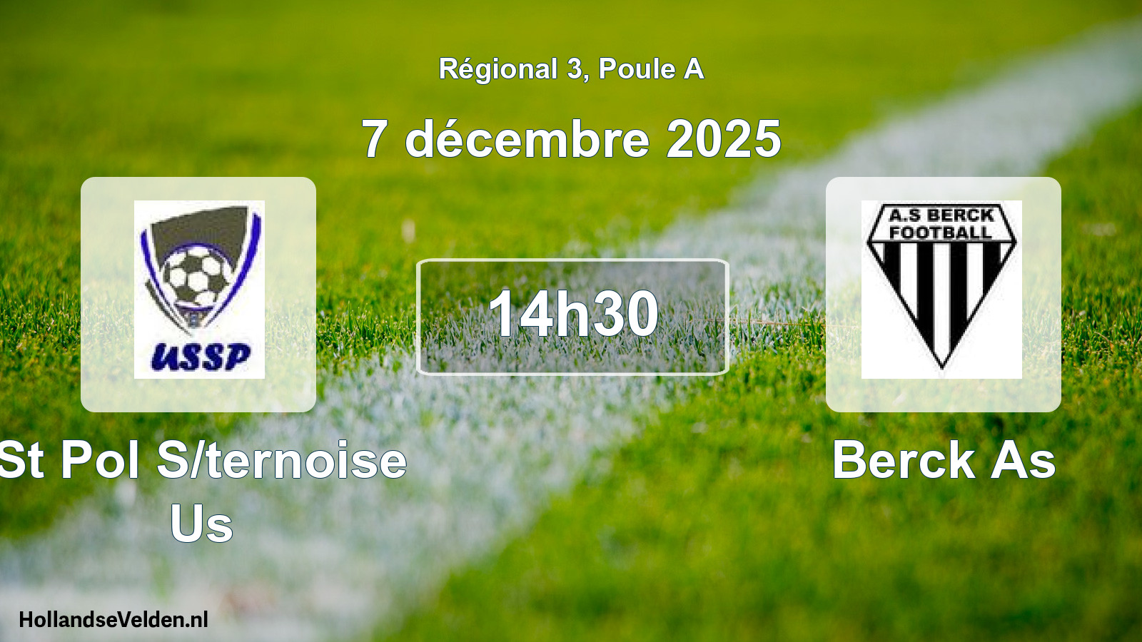 Geplande wedstrijd: St Pol S/ternoise Us - Berck As (7 december 2025)