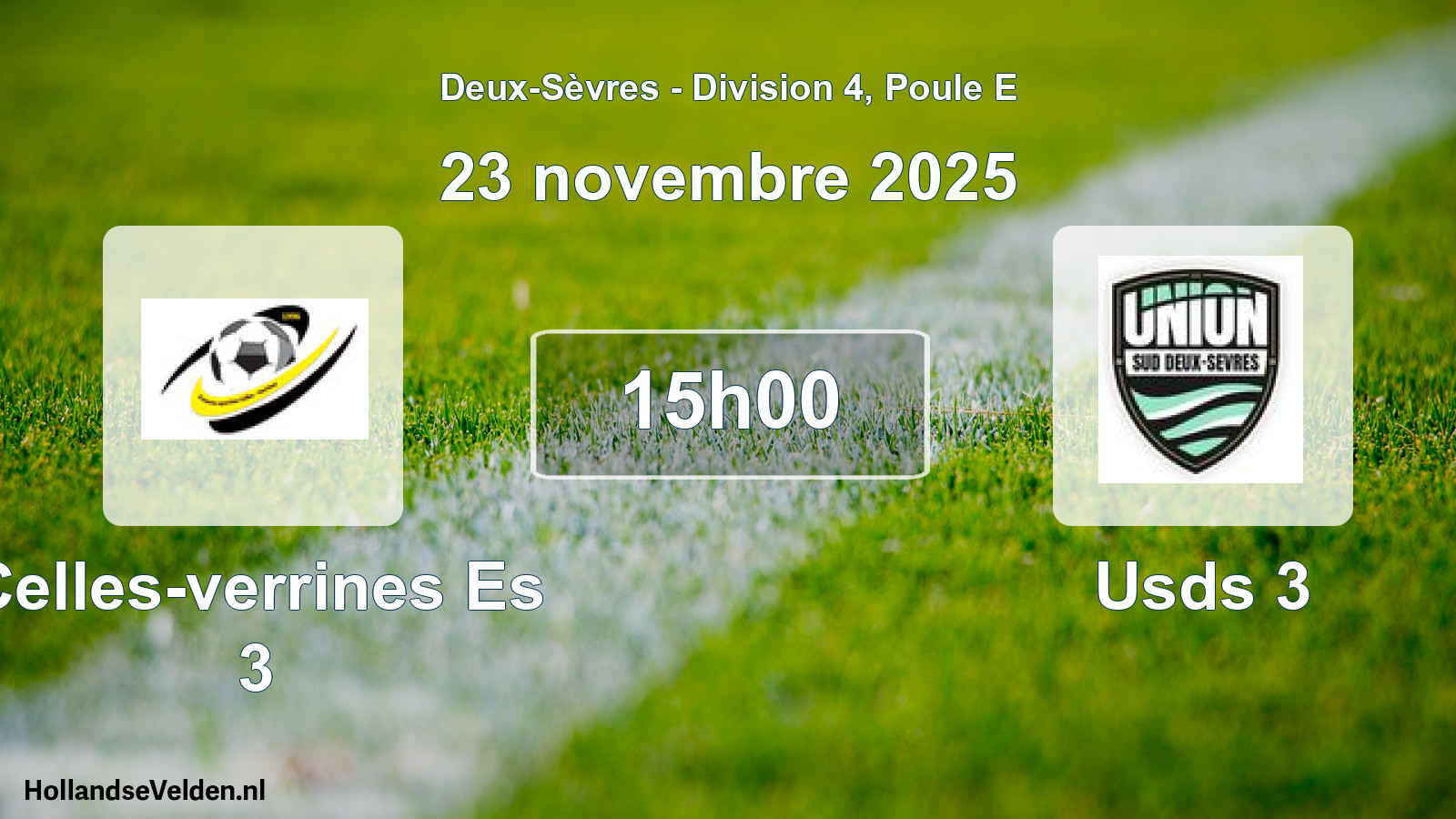 Geplande wedstrijd: Celles-verrines Es 3 - Usds 3 (23 novembre 2025)