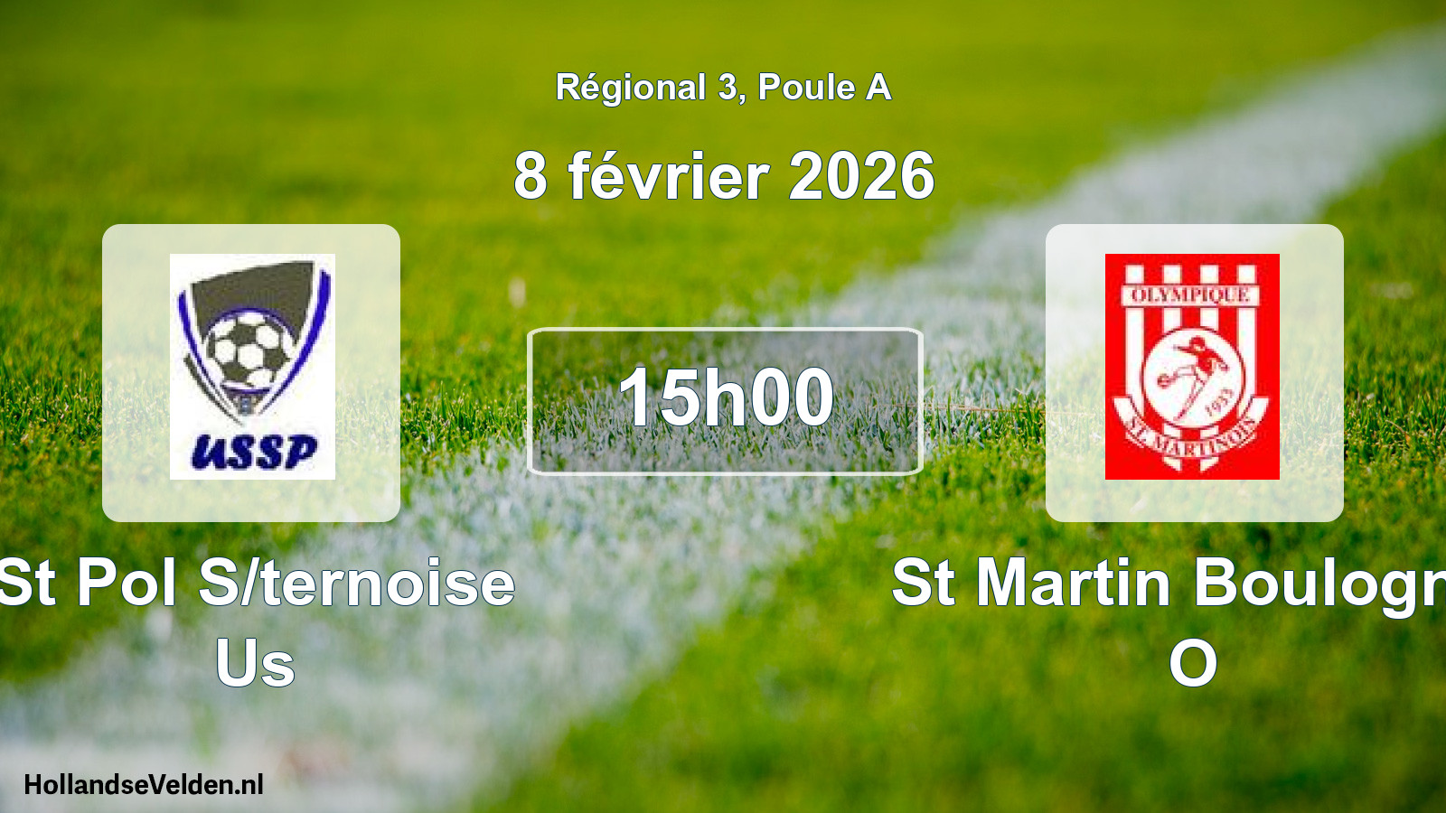 Geplande wedstrijd: St Pol S/ternoise Us - St Martin Boulogne O (8 février 2026)