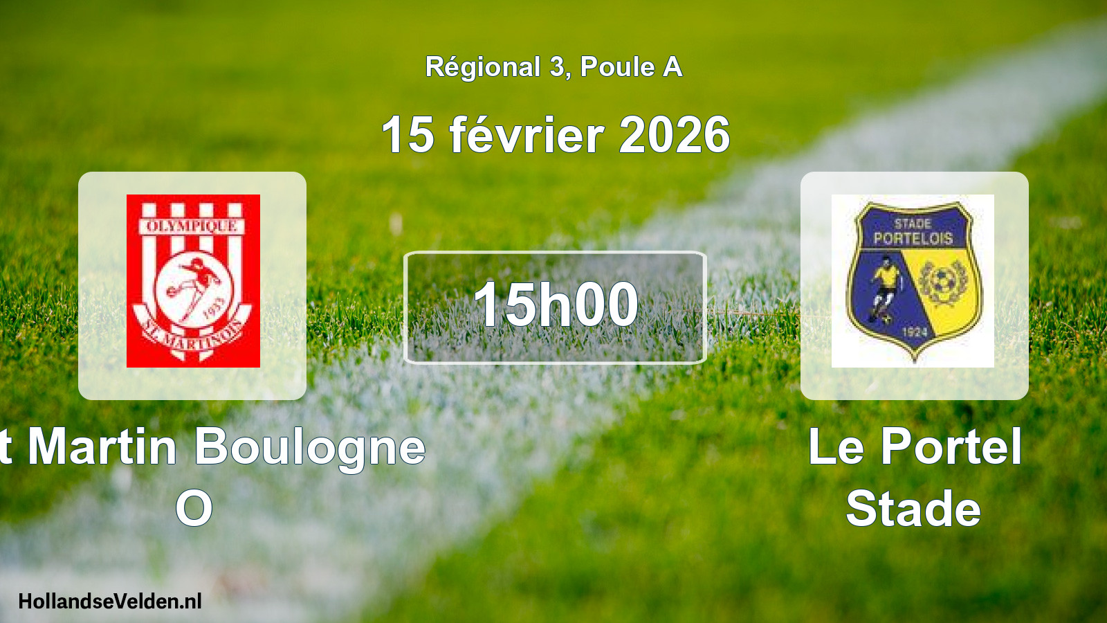 Scheduled Match: St Martin Boulogne O - Le Portel Stade (15 February 2026)