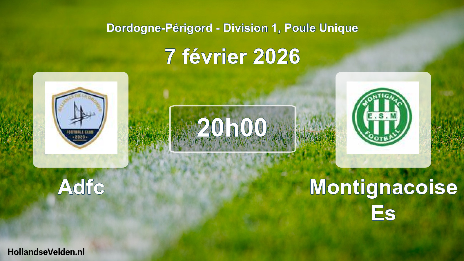 Scheduled Match: Adfc - Montignacoise Es (7 February 2026)
