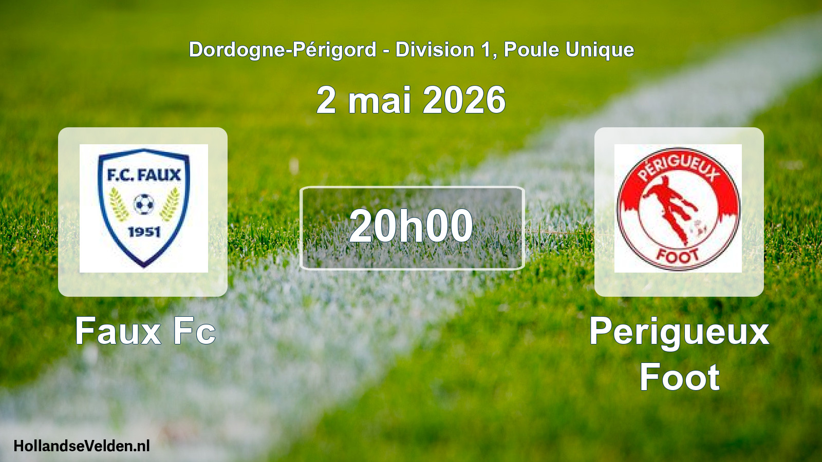 Geplande wedstrijd: Faux Fc - Perigueux Foot (2 mei 2026)