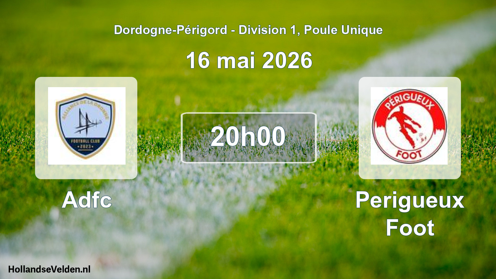 Geplande wedstrijd: Adfc - Perigueux Foot (16 mei 2026)