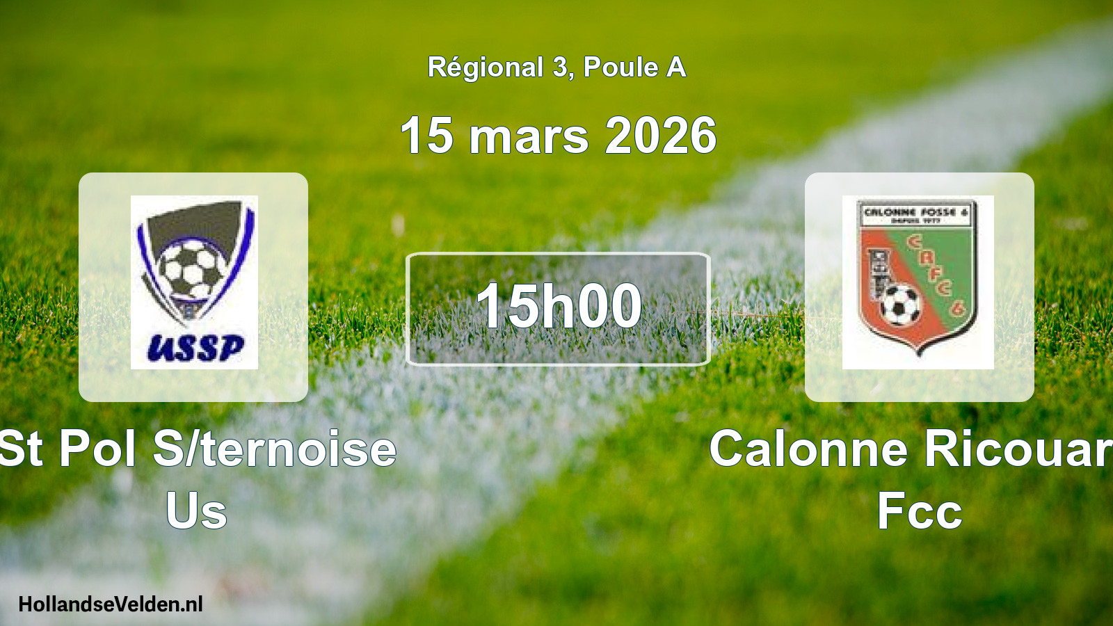 Geplande wedstrijd: St Pol S/ternoise Us - Calonne Ricouart Fcc (15 mars 2026)
