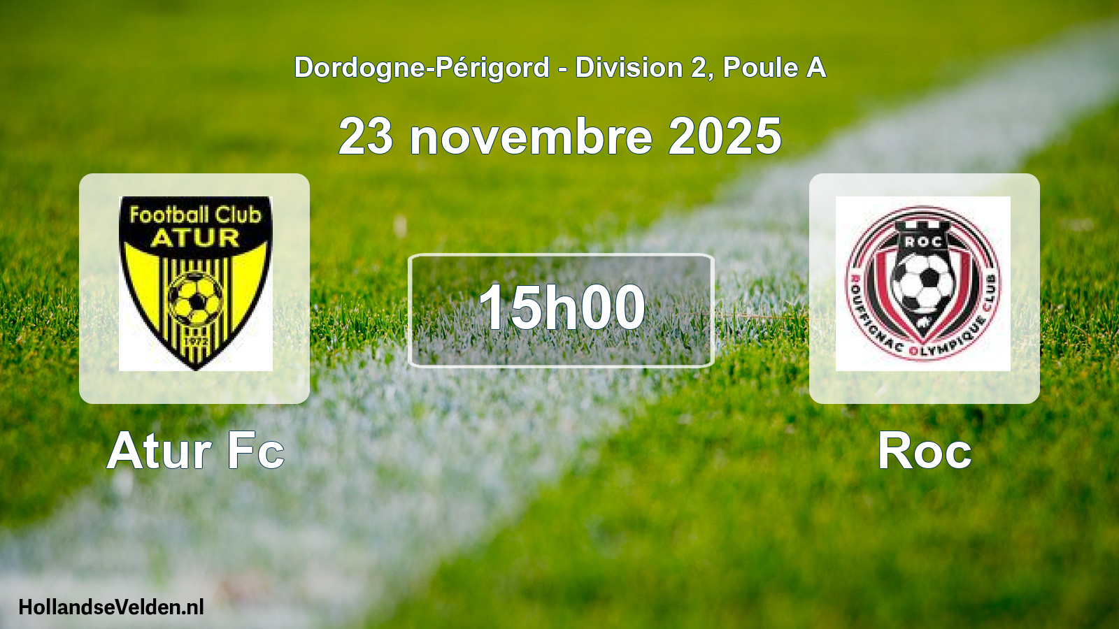 Geplande wedstrijd: Atur Fc - Roc (23 novembre 2025)