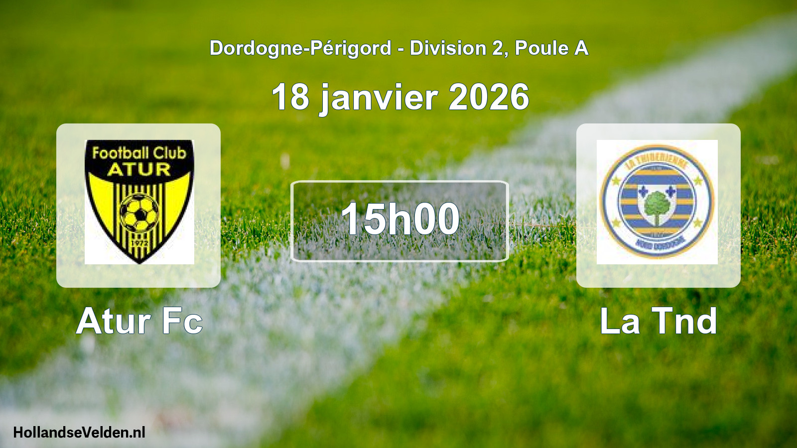 Scheduled Match: Atur Fc - La Tnd (18 January 2026)