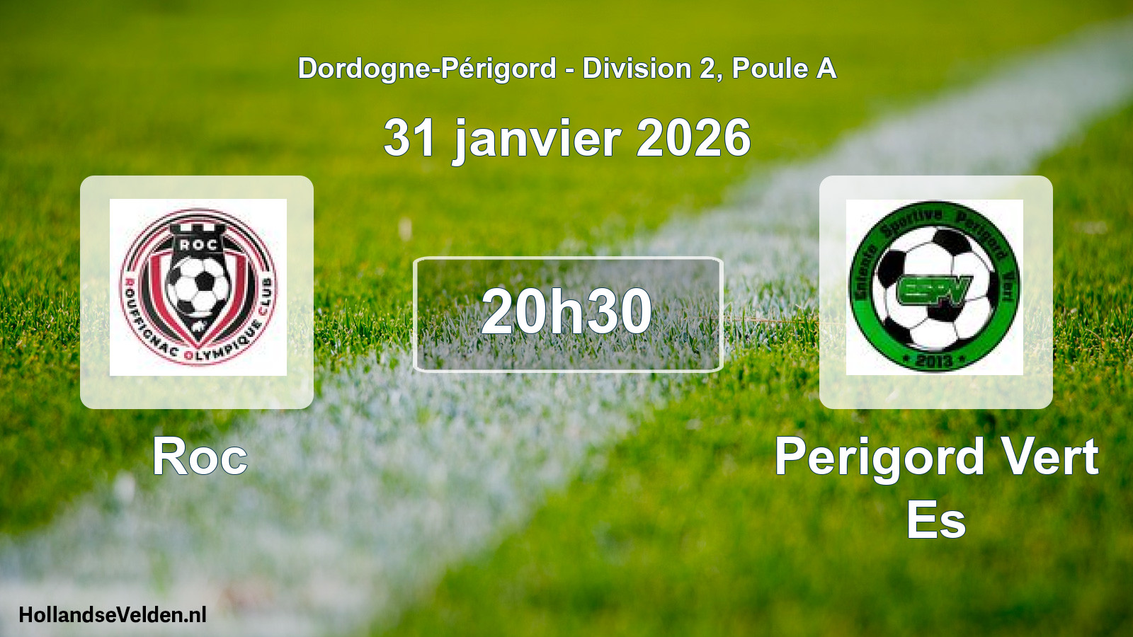 Geplande wedstrijd: Roc - Perigord Vert Es (31 janvier 2026)