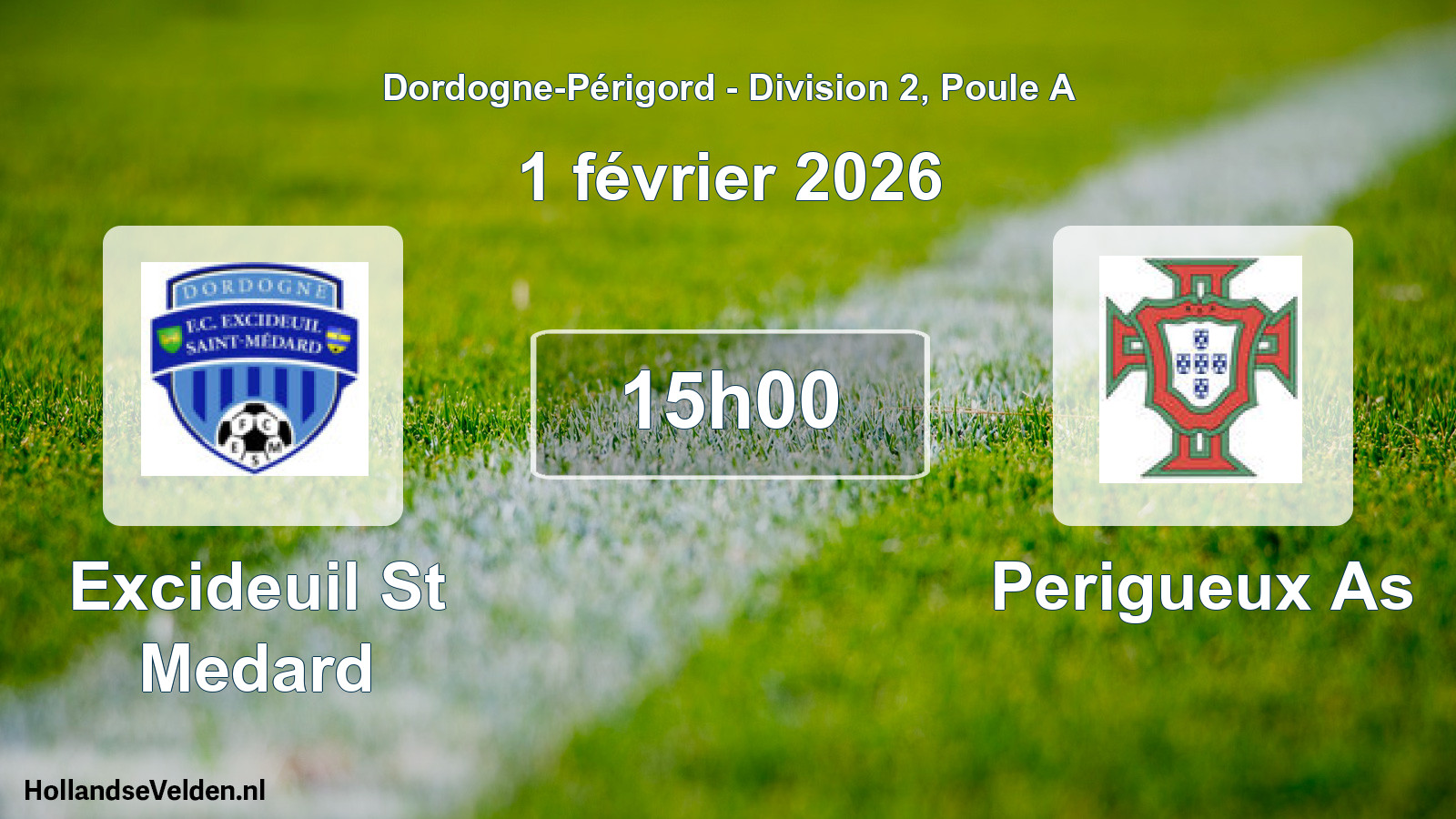 Geplande wedstrijd: Excideuil St Medard - Perigueux As (1 février 2026)