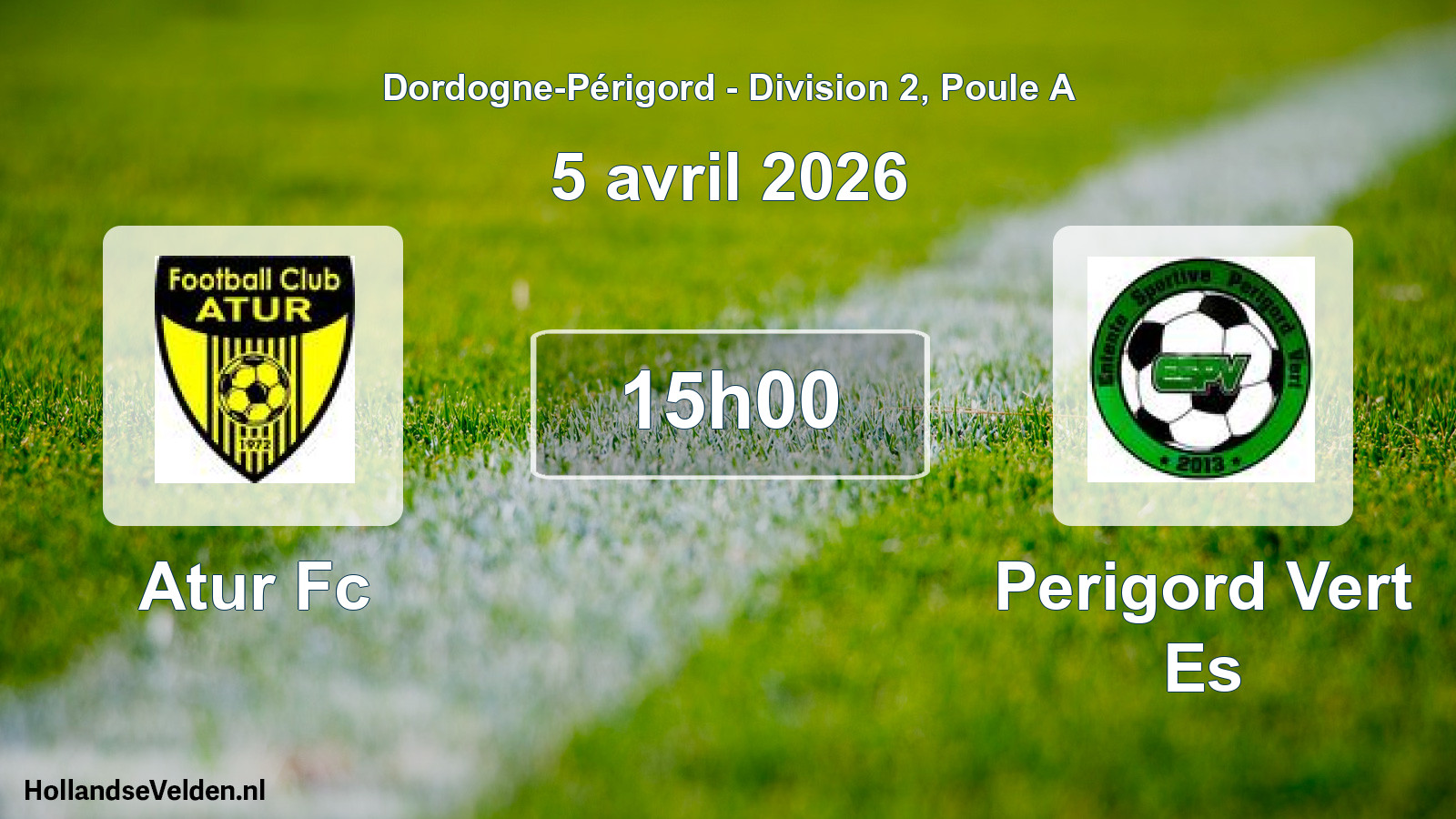 Geplande wedstrijd: Atur Fc - Perigord Vert Es (5 avril 2026)