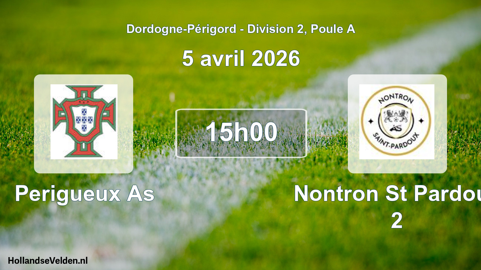 Scheduled Match: Perigueux As - Nontron St Pardoux 2 (5 April 2026)