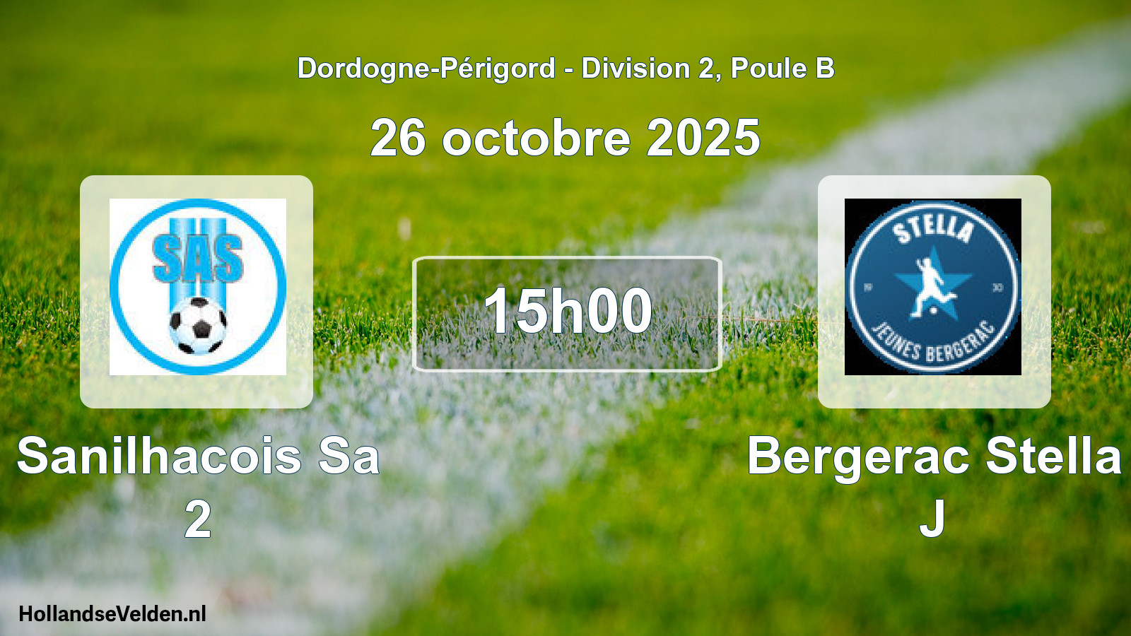Scheduled Match: Sanilhacois Sa 2 - Bergerac Stella J (26 October 2025)