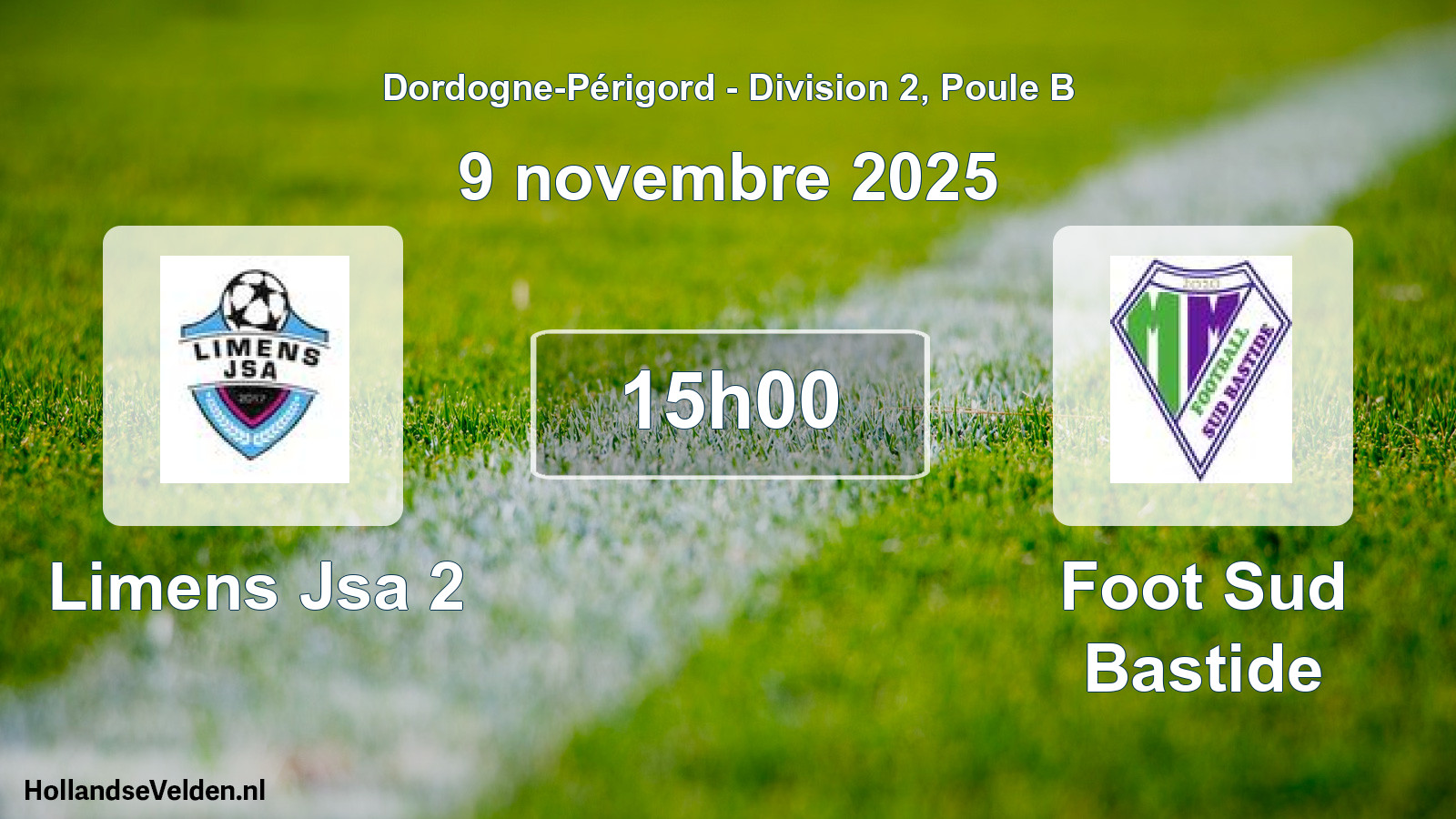 Scheduled Match: Limens Jsa 2 - Foot Sud Bastide (9 November 2025)