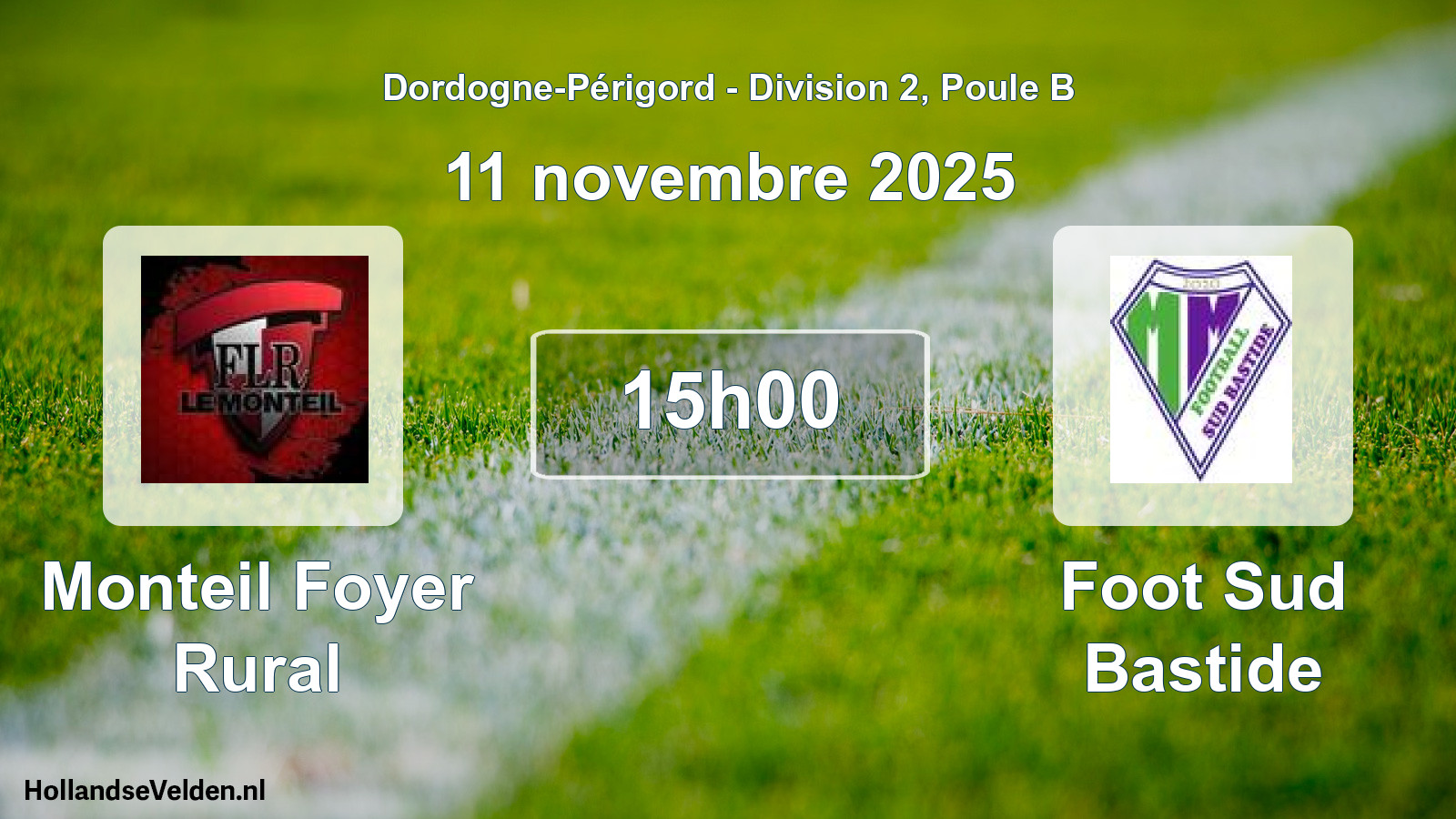 Scheduled Match: Monteil Foyer Rural - Foot Sud Bastide (11 November 2025)