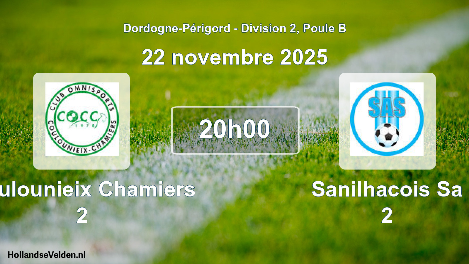 Scheduled Match: Coulounieix Chamiers 2 - Sanilhacois Sa 2 (22 November 2025)