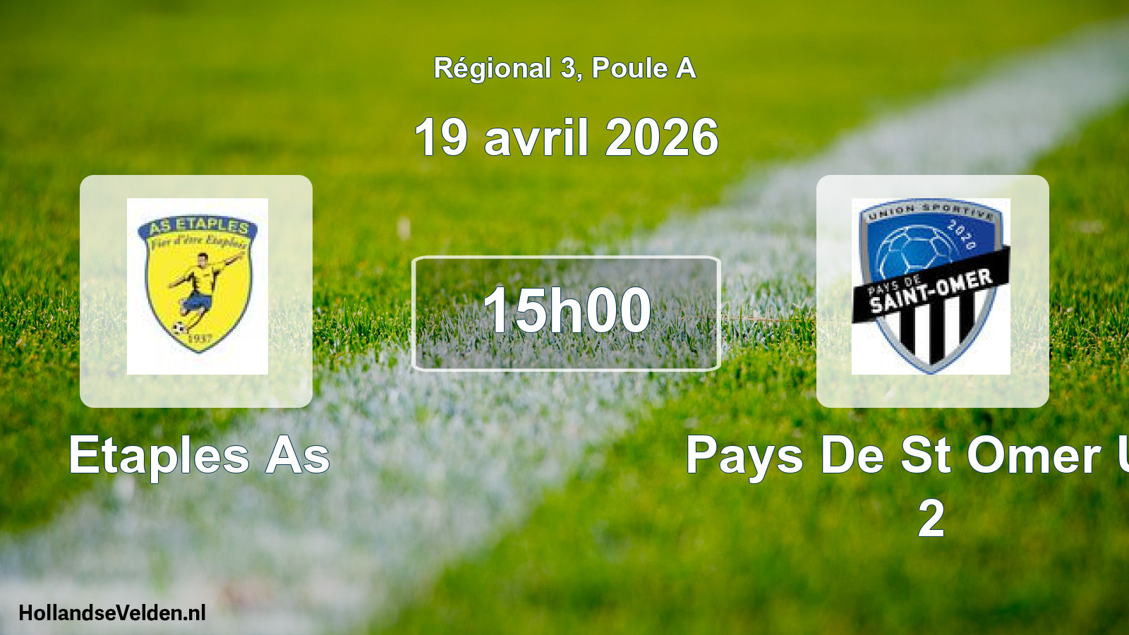 Scheduled Match: Etaples As - Pays De St Omer Us 2 (19 April 2026)
