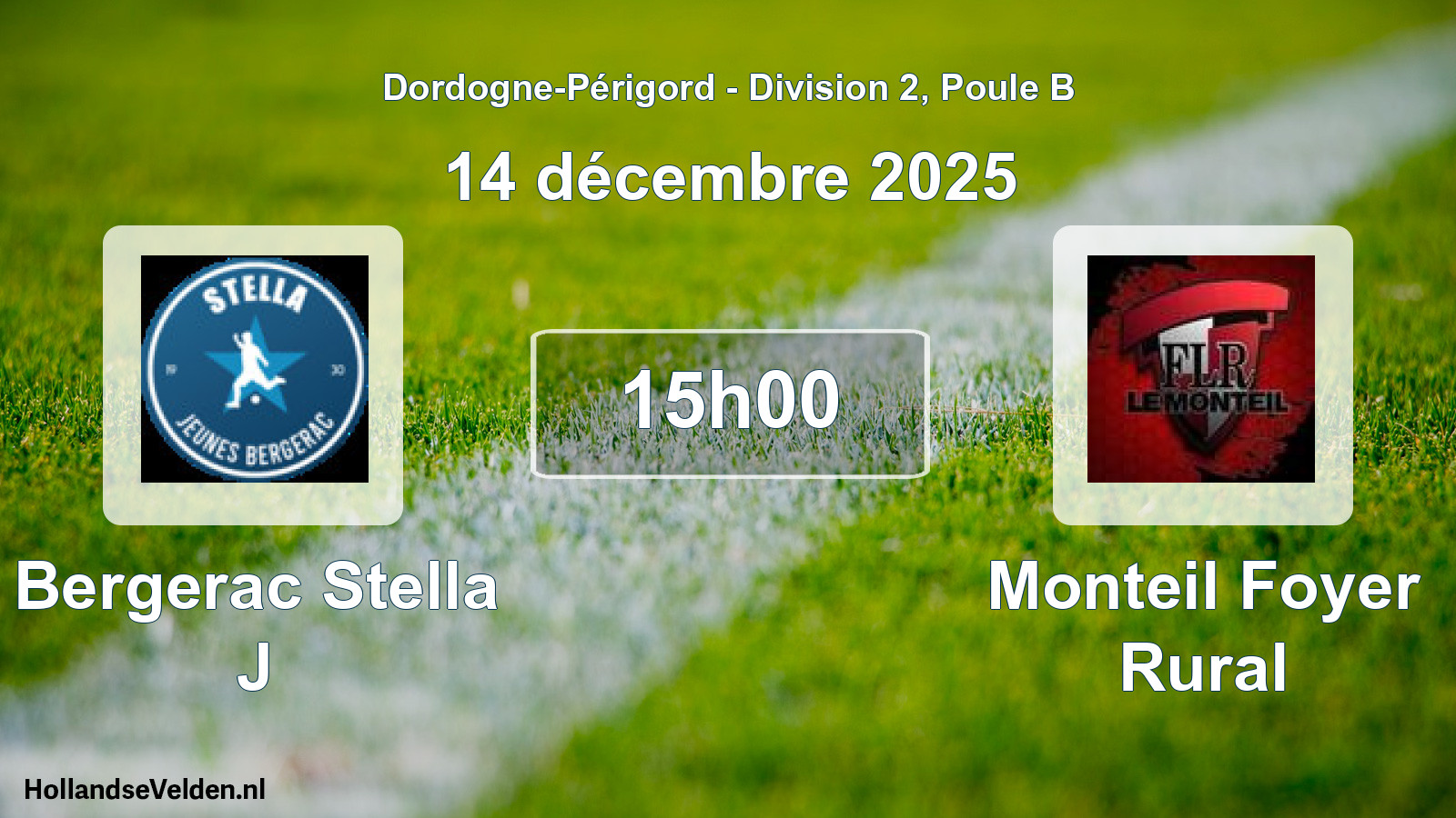 Scheduled Match: Bergerac Stella J - Monteil Foyer Rural (14 December 2025)