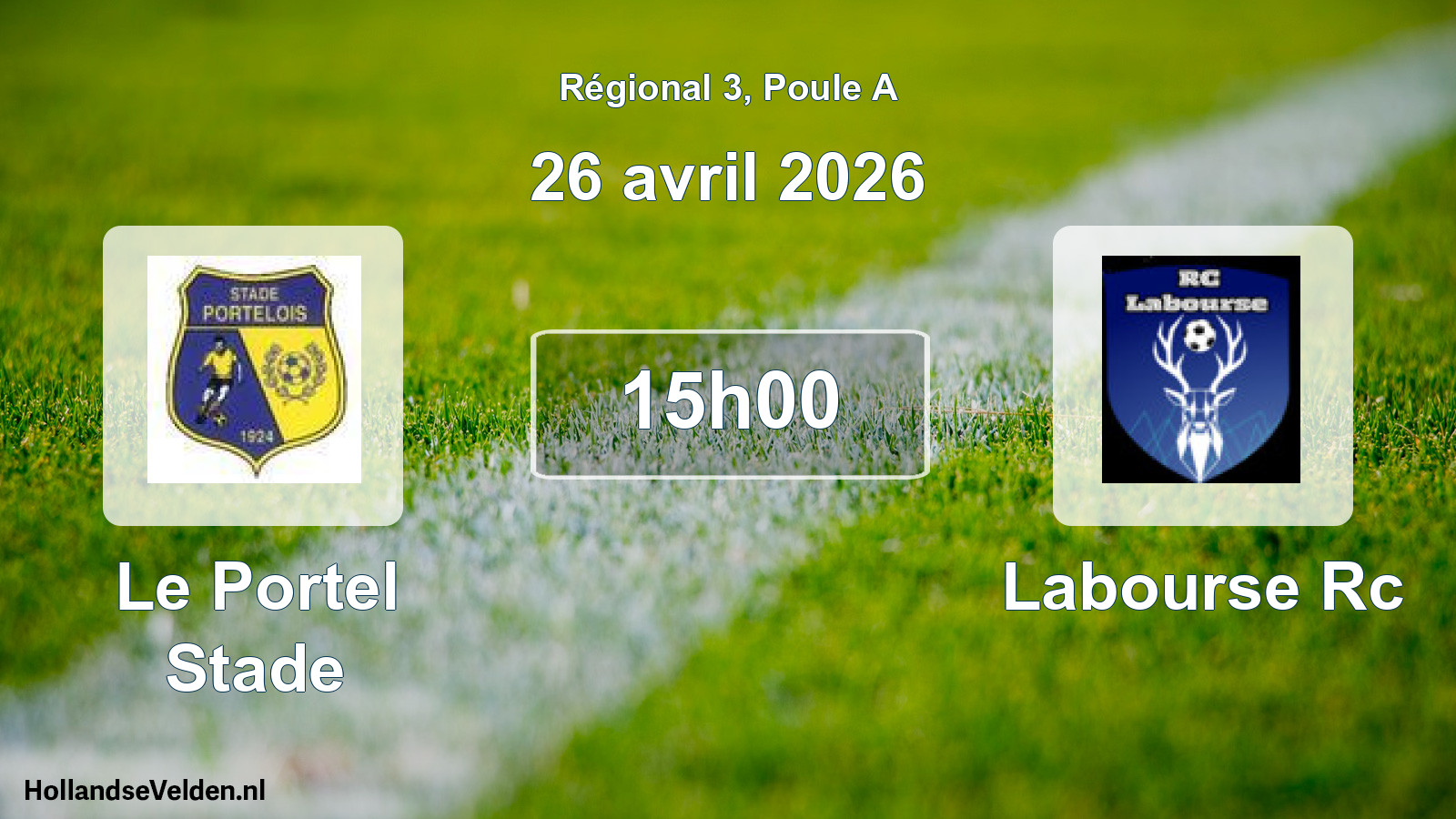 Geplande wedstrijd: Le Portel Stade - Labourse Rc (26 avril 2026)