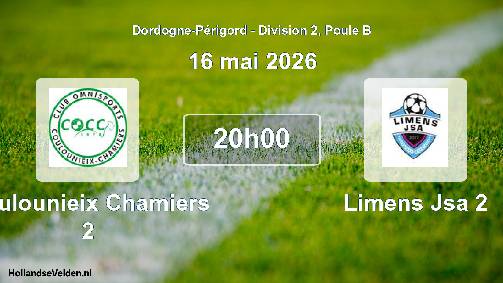 Scheduled Match: Coulounieix Chamiers 2 - Limens Jsa 2 (16 May 2026)