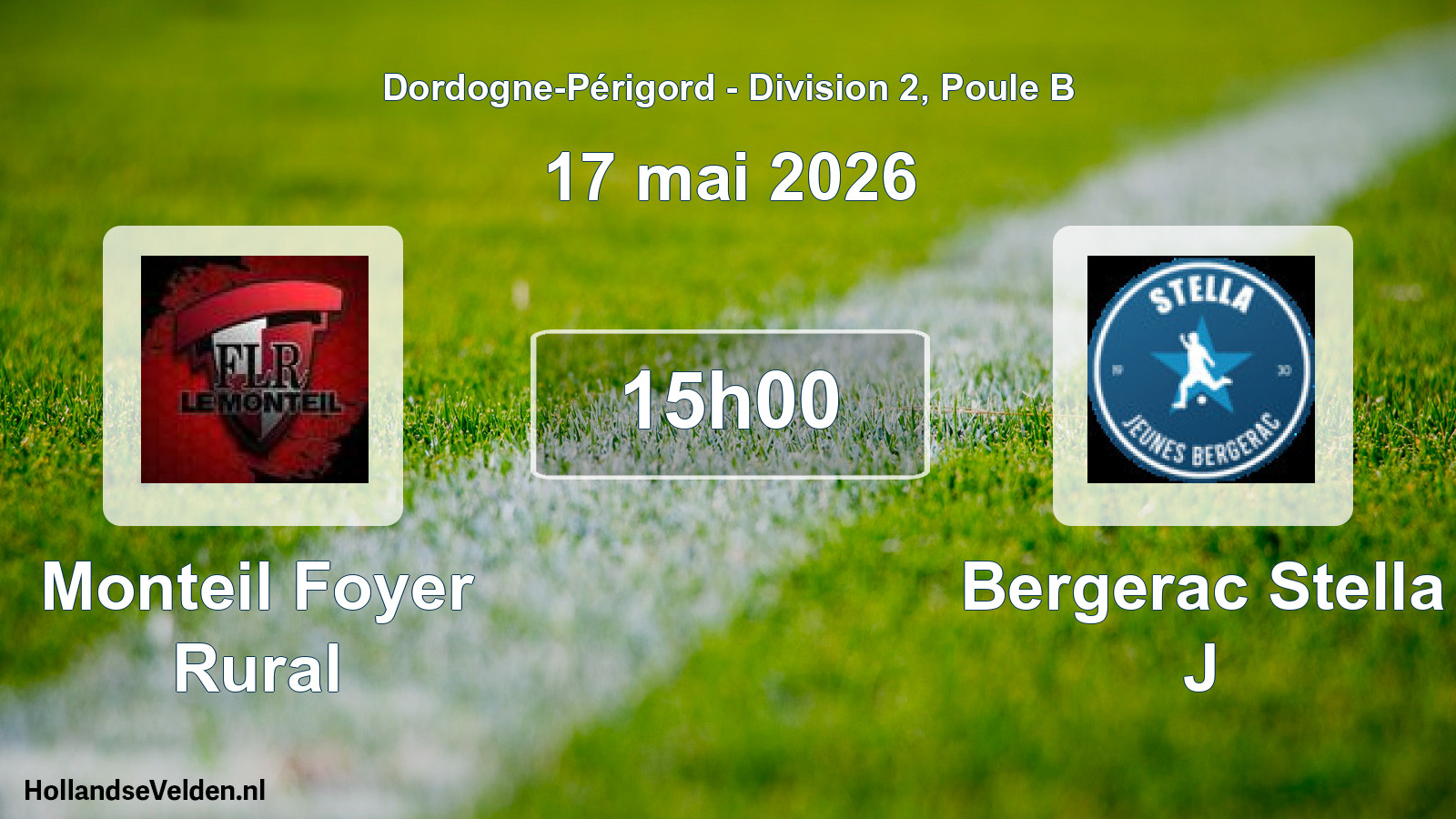 Geplande wedstrijd: Monteil Foyer Rural - Bergerac Stella J (17 mei 2026)