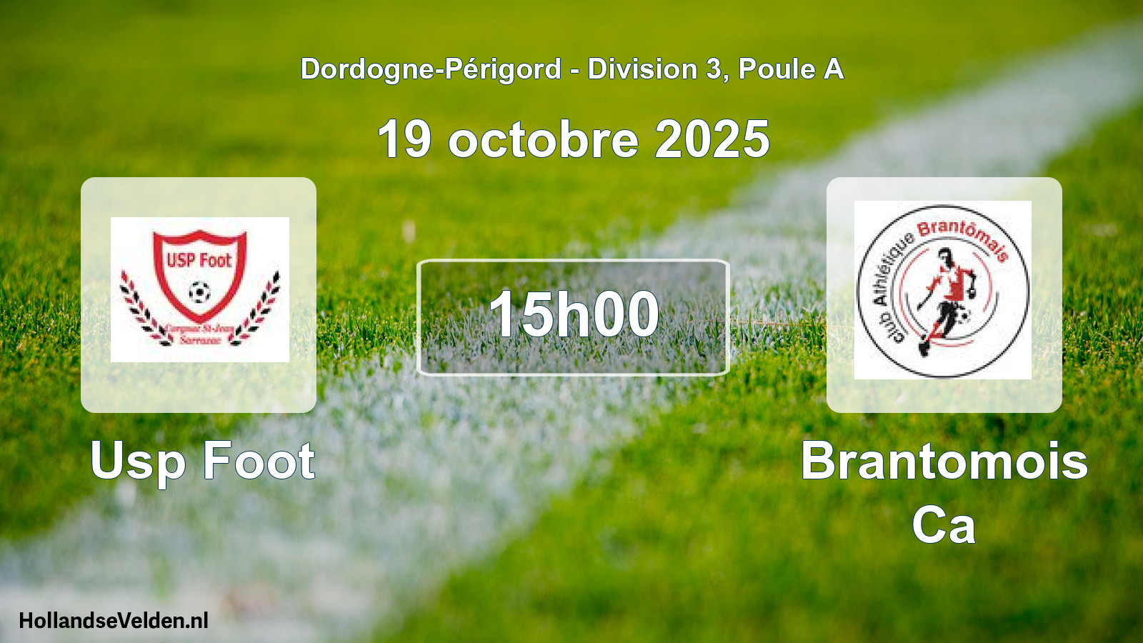 Scheduled Match: Usp Foot - Brantomois Ca (19 October 2025)