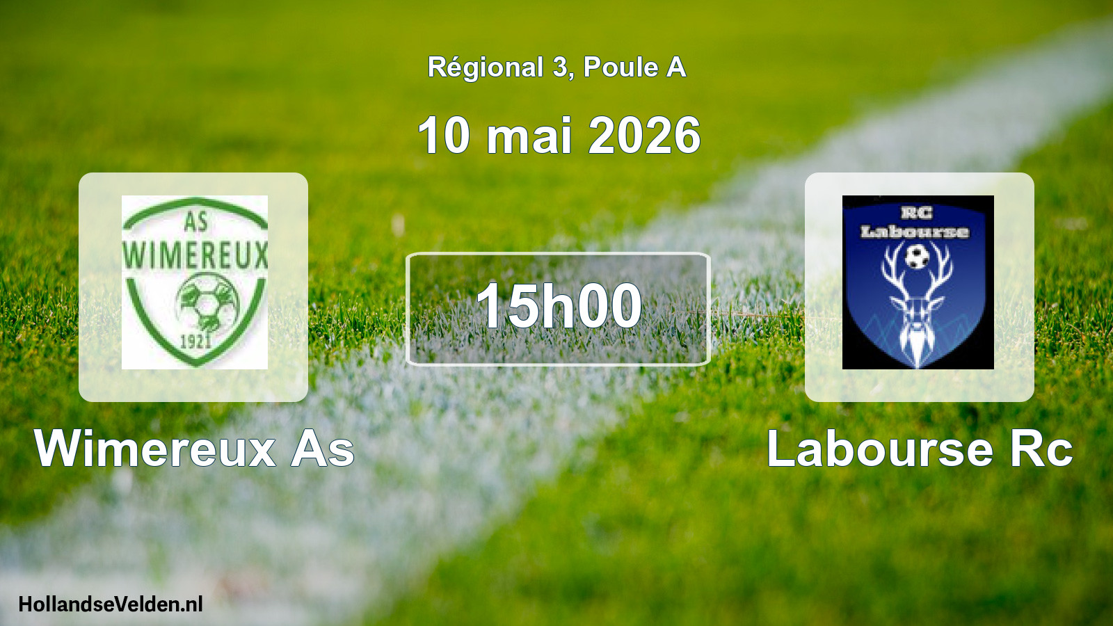 Scheduled Match: Wimereux As - Labourse Rc (10 May 2026)