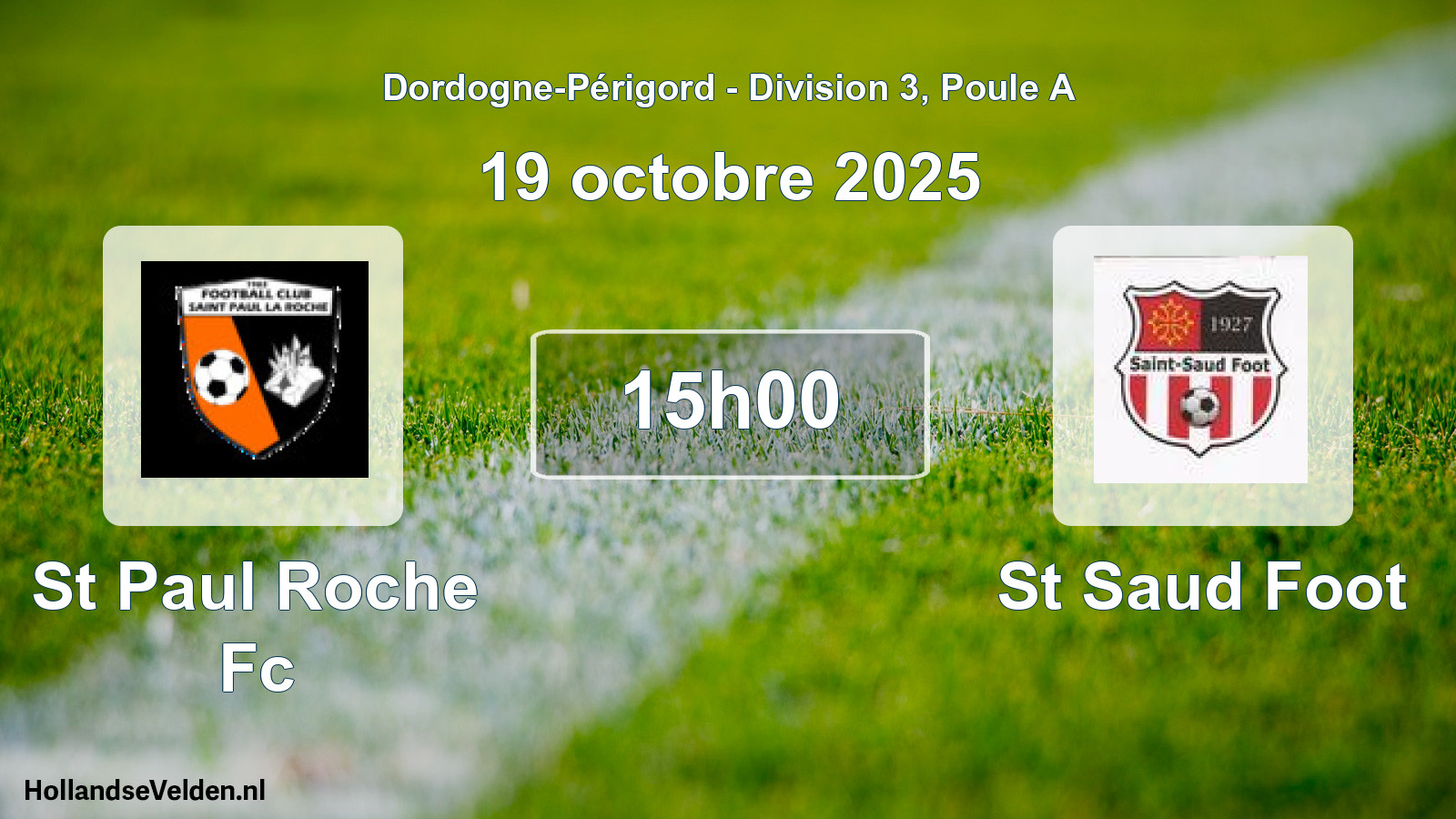 Scheduled Match: St Paul Roche Fc - St Saud Foot (19 October 2025)