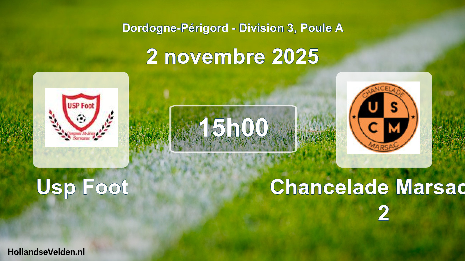Scheduled Match: Usp Foot - Chancelade Marsac 24 2 (2 November 2025)