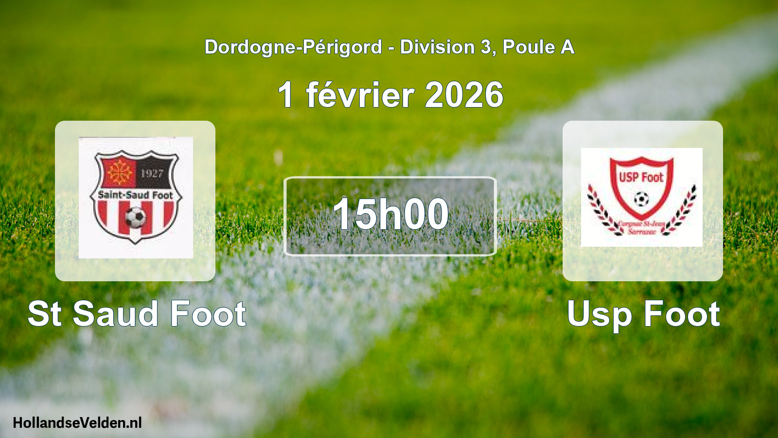 Geplande wedstrijd: St Saud Foot - Usp Foot (1 février 2026)