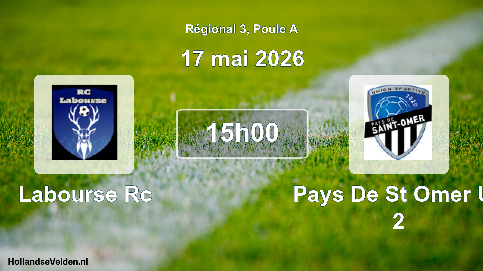Geplande wedstrijd: Labourse Rc - Pays De St Omer Us 2 (17 mei 2026)