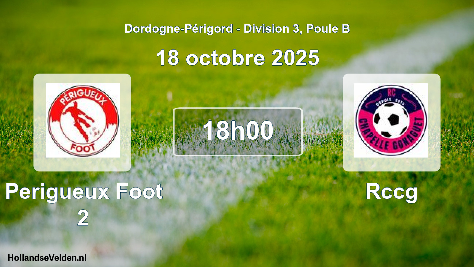 Scheduled Match: Perigueux Foot 2 - Rccg (18 October 2025)