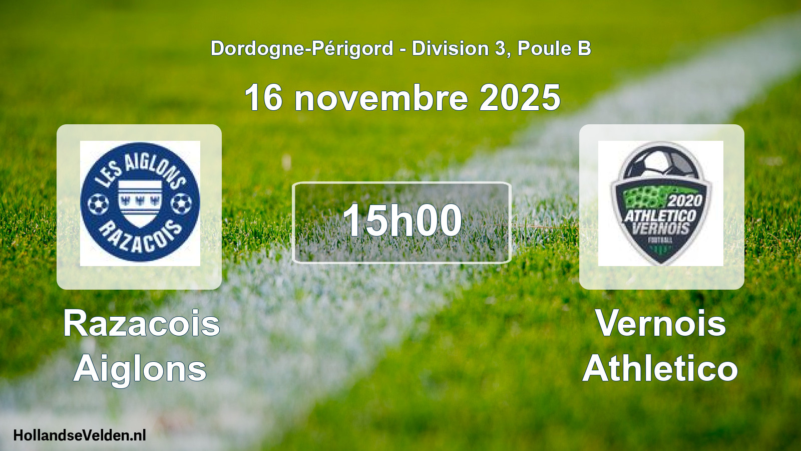 Scheduled Match: Razacois Aiglons - Vernois Athletico (16 November 2025)
